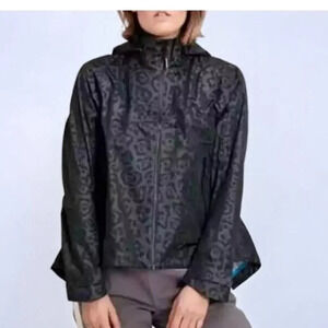 Mammut Tokyo HS‎ Hooded Jacket Black Animal Print - Size Medium